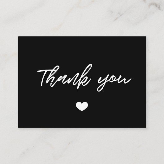 Visite Carte d'insertion de Merci de typographie moderne (Devant)