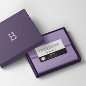 Visite Carte d'insertion de package blanc