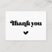 Visite Carte d'insertion de package de Merci de script ré (Devant)