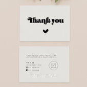 Visite Carte d'insertion de package de Merci de script ré