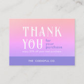 Visite Carte d'insertion de package dégradé (Devant)