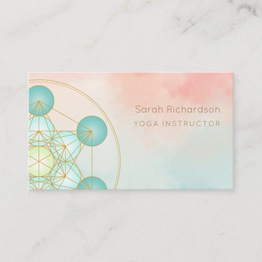 Visite Carte d'instructeur de yoga modifiable (Devant)