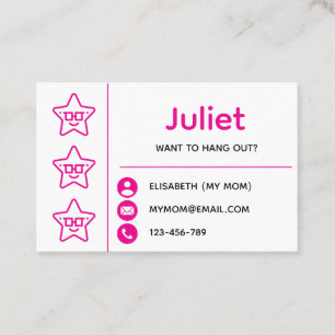 Visite Carte d'invitation à une journée de jeu avec une é