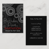 Visite Carte d'invitation de partie de musique de Chambre (Devant / Derrière)