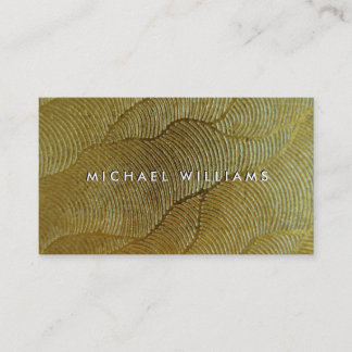 Visite Carte dorée de métal pour professionnels