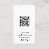 Visite Carte d'oreille pour bijoux de visage de femme (Dos)