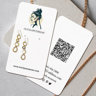 Visite Carte d'oreille pour bijoux de visage de femme