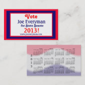 Visite Carte DST de portefeuille de calendrier du (Devant / Derrière)