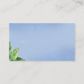 Visite Carte du boîtier du Baby shower de bleuets (Dos)