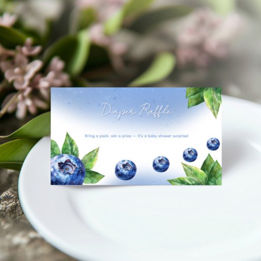 Visite Carte du boîtier du Baby shower de bleuets