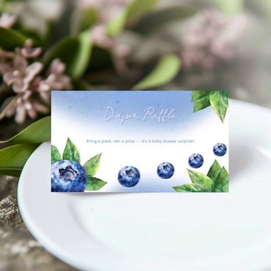 Visite Carte du boîtier du Baby shower de bleuets