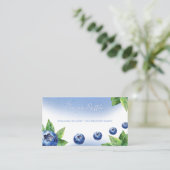 Visite Carte du boîtier du Baby shower de bleuets (Debout devant)