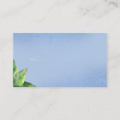 Visite Carte du boîtier du Baby shower de bleuets (Dos)