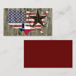 Visite Carte du drapeau de l'État d'étoile seule du Tex