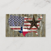 Visite Carte du drapeau de l'État d'étoile seule du Texas (Devant)