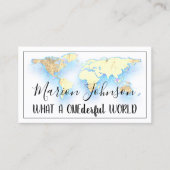 Visite Carte du monde Carte du monde Agence de Voyage Gol (Devant)