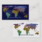 Visite Carte du monde de Colorwashed (Devant / Derrière)
