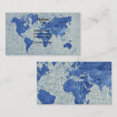 Visite Carte du monde de denim (Devant / Derrière)