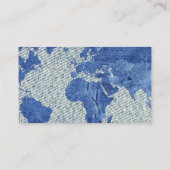 Visite Carte du monde de denim (Dos)