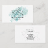 Visite Carte du monde de l'agent de voyage Avion Vacances (Devant / Derrière)