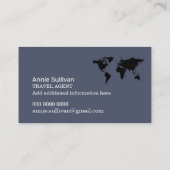 Visite Carte du monde de l'agent de voyage international (Dos)