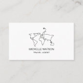 Visite Carte du monde de l'agent de voyage Vacances avion (Devant)