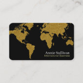 Visite Carte du monde de l'or Surdimensionné Noir interna (Devant)