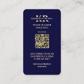 Visite Carte du monde de Voyage moderne Gold Planner Midn (Dos)