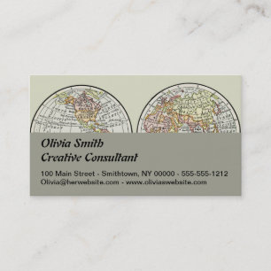 Visite Carte du monde de voyage Terre 1916 Atlas mondial