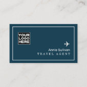 Visite Carte du monde du logo de l'agent de voyage (Devant)