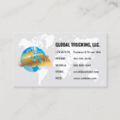 Visite Carte du monde / Globe | Logo de semi-camion (Devant)