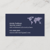 Visite Carte du monde Jet de l'agent de voyage internatio (Dos)