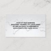 Visite Carte du monde | Logo de construction | Code QR (Dos)