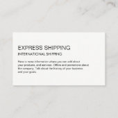 Visite Carte du monde / Logo de navire (Dos)