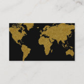 Visite Carte du monde moderne Faux Gold Prof. Agent de vo (Dos)
