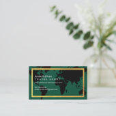 Visite Carte du monde verte pour agent de voyages interco (Debout devant)
