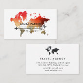 Visite Carte du monde Voyage agent de planification des v (Devant / Derrière)