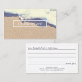 Visite carte échouée de commentaire de vague (Devant / Derrière)