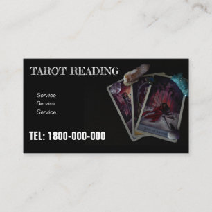 VISITE CARTE ÉDITABLE DE LECTURE DE TAROT
