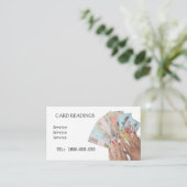 VISITE CARTE ÉDITABLE DE LECTURE DE TAROT (Debout devant)