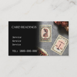 VISITE CARTE ÉDITABLE DE LECTURE DE TAROT