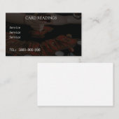 VISITE CARTE ÉDITABLE DE LECTURE DE TAROT (Devant / Derrière)