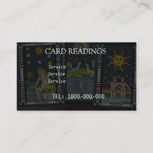 VISITE CARTE ÉDITABLE DE LECTURE DE TAROT