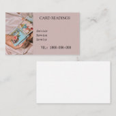 VISITE CARTE ÉDITABLE DE LECTURE DE TAROT (Devant / Derrière)