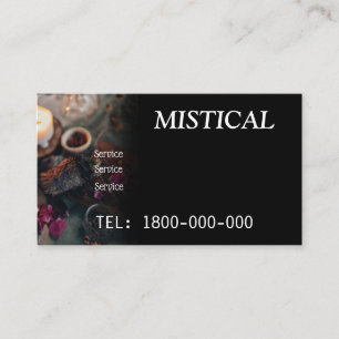 VISITE CARTE ÉDITABLE DE LECTURE DE TAROT