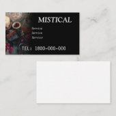 VISITE CARTE ÉDITABLE DE LECTURE DE TAROT (Devant / Derrière)