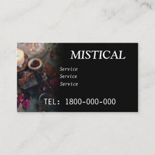 VISITE CARTE ÉDITABLE DE LECTURE DE TAROT