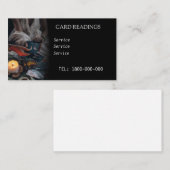 VISITE CARTE ÉDITABLE DE LECTURE DE TAROT (Devant / Derrière)