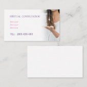 VISITE CARTE ÉDITABLE DE LECTURE DE TAROT (Devant / Derrière)