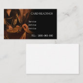 VISITE CARTE ÉDITABLE DE LECTURE DE TAROT (Devant / Derrière)